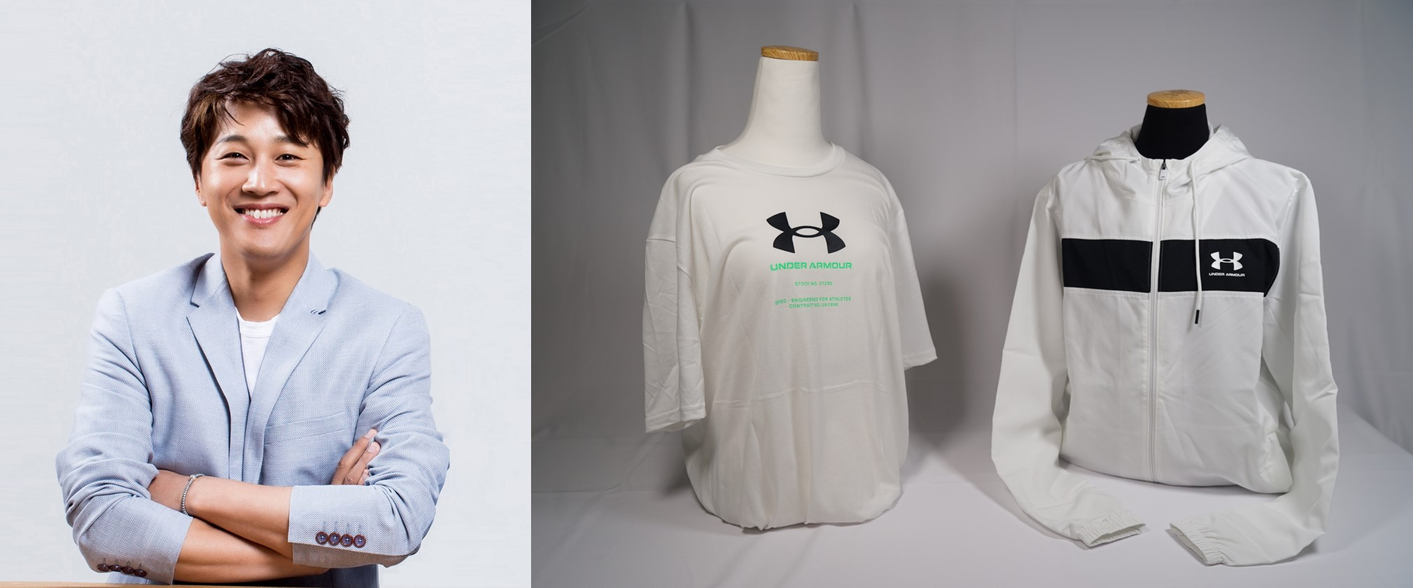 배우 차태현은 집업과 티셔츠를 '위아자 나눔장터'에 기증했다. 사진 블러썸 엔터테인먼트·위스타트