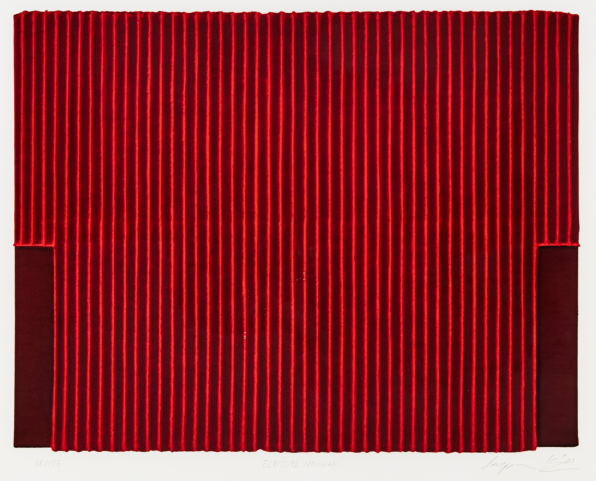 박서보, 묘법 No.161231 [이미지 서울옥션]